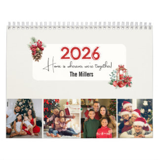 Calendario 2026 Family Photo Collage Calendar Christmas Gift