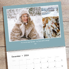Calendario 2026 Family Quotes & Funny Sayings Custom Photo