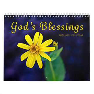 Calendario 2026 Flower Blessings Wall Calendar