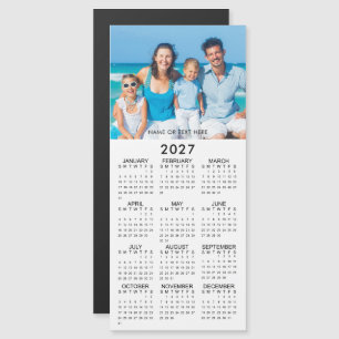 Calendario 2026 Foto Magnético Personalizado