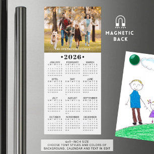 Calendario 2026 Foto Magnético Personalizado