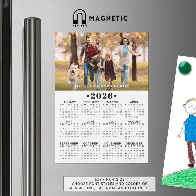Calendario 2026 Foto Magnético Personalizado (Subido por el creador)