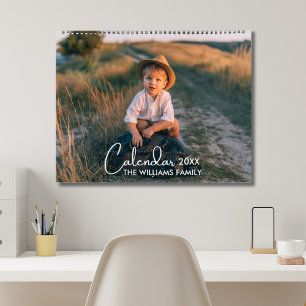 Calendario 2026 Foto moderna de Personalizado crea tu propia 