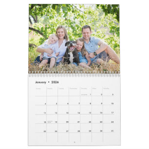 Calendario 2026 Foto personalizada Crea tu propia familia