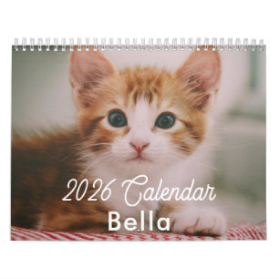 Calendario 2026 Fotos de Gatos Personalizadas Crea las Tuyas