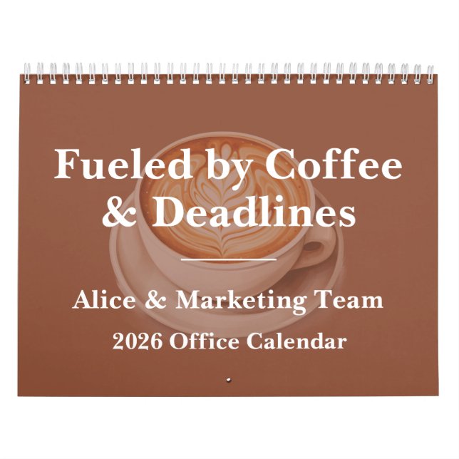 Calendario 2026 Funny Office Coffee Chaos (Tapa)