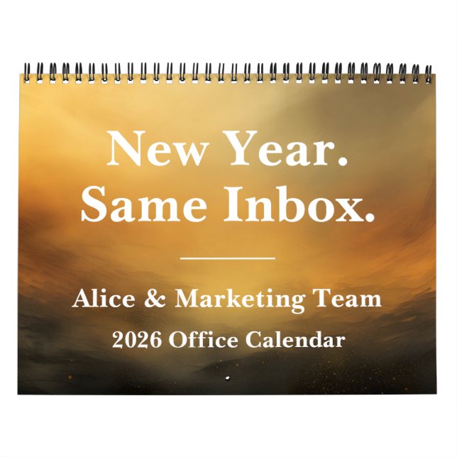 Calendario 2026 Funny Office Inbox Humor (Tapa)