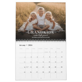Calendario 2026 Grandkids Make Life Grand Custom Photo