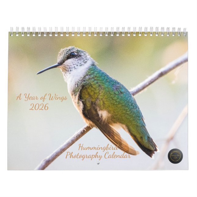 Calendario 2026 Hummingbird Photography: A Year of Wings (Tapa)