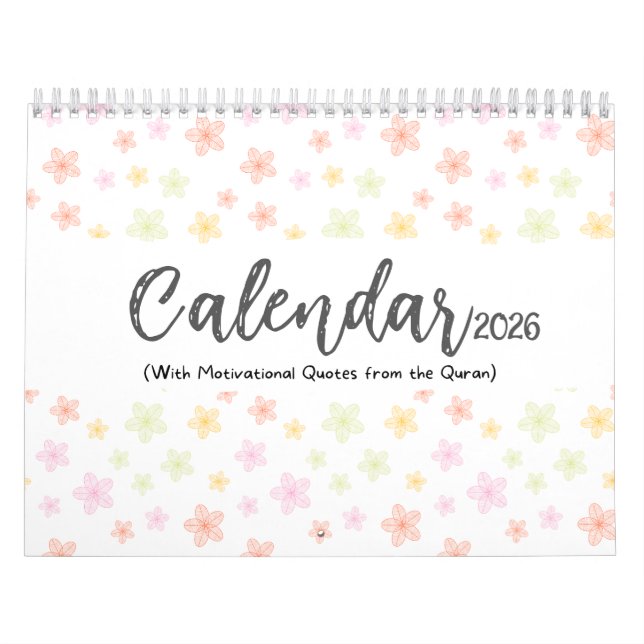 Calendario 2026 Islamic Calendar with Quran Quotes (Tapa)