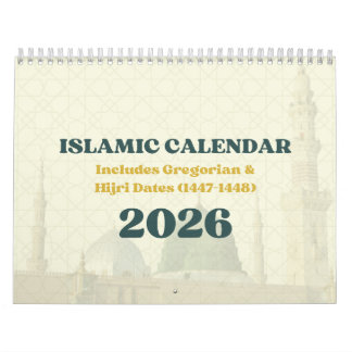Calendario 2026 Islamic Hijri Calendar | Gregorian + Hijri