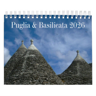 Calendario 2026 Italy calendar - Puglia & Basilicata