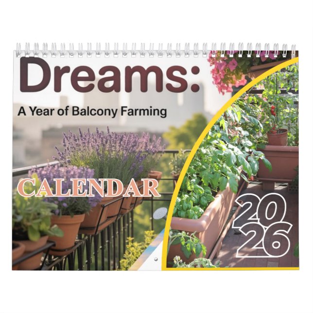Calendario 2026 Jardines urbanos y agricultura de  (Tapa)