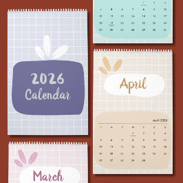 Calendario 2026 Lindo y Colorido