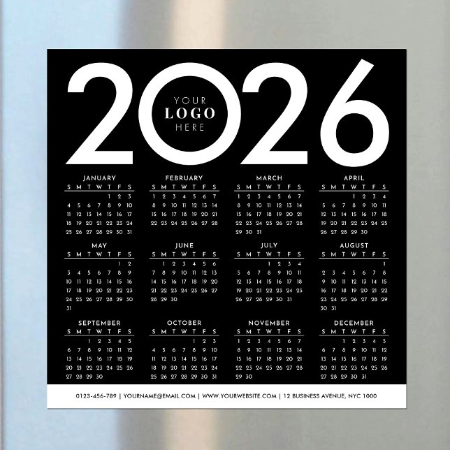 Calendario 2026 Logo de negocios Minimalistas Blan (Subido por el creador)