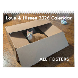 Calendario 2026 Love & Hisses Calendar - ALL FOSTERS