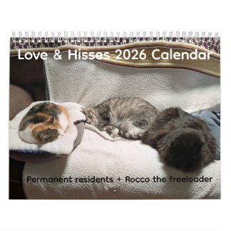 Calendario 2026 Love & Hisses Calendar - Permanent Residents