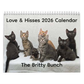 Calendario 2026 Love & Hisses Calendar - the Britty Bunch