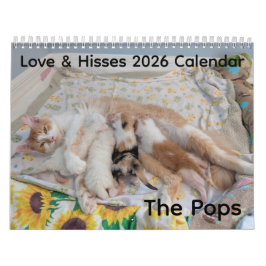 Calendario 2026 Love & Hisses Calendar - the Pops