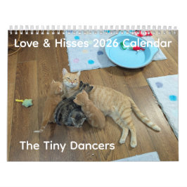 Calendario 2026 Love & Hisses Calendar - The Tiny Dancers