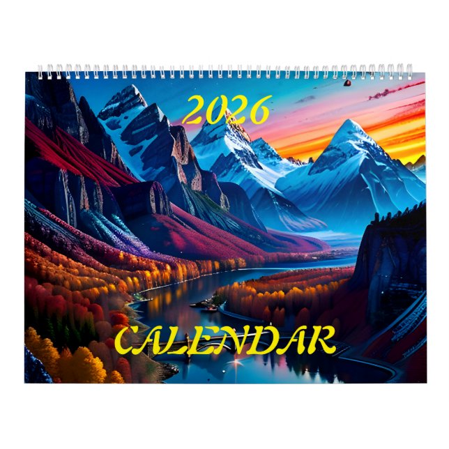 Calendario 2026 Magníficos paisajes espléndidos dos (Tapa)