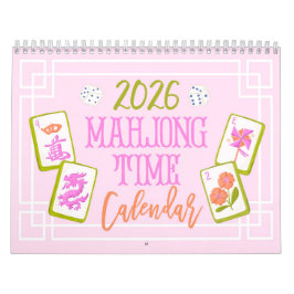 Calendario 2026 Mahjong Time Wall Calendar