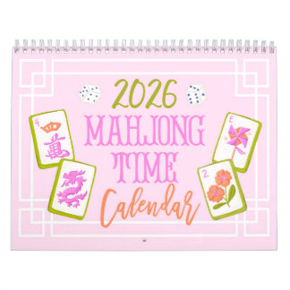 Calendario 2026 Mahjong Time Wall Calendar