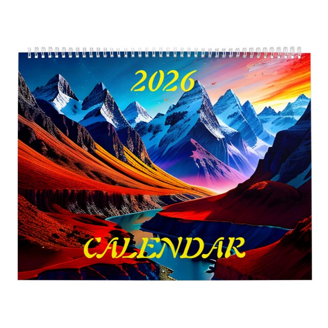 Calendario 2026 Maravillosos Paisajes Espléndidos Tres (Tapa)