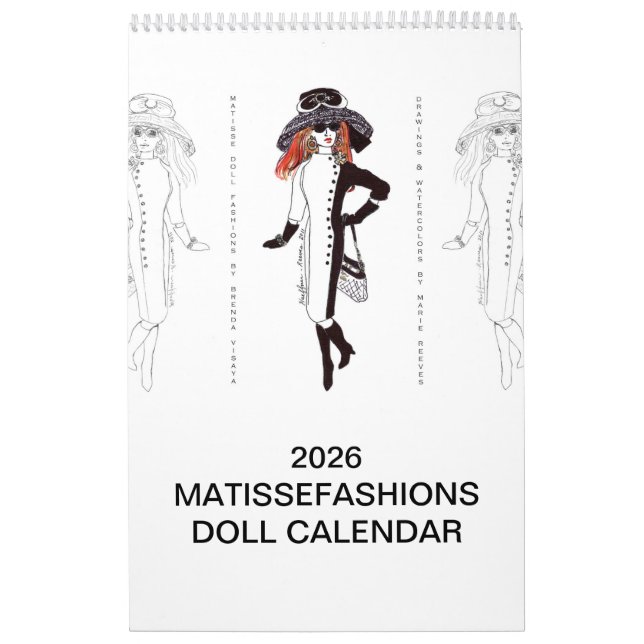 Calendario 2026 MatisseFashions Illustration Calendar (Tapa)