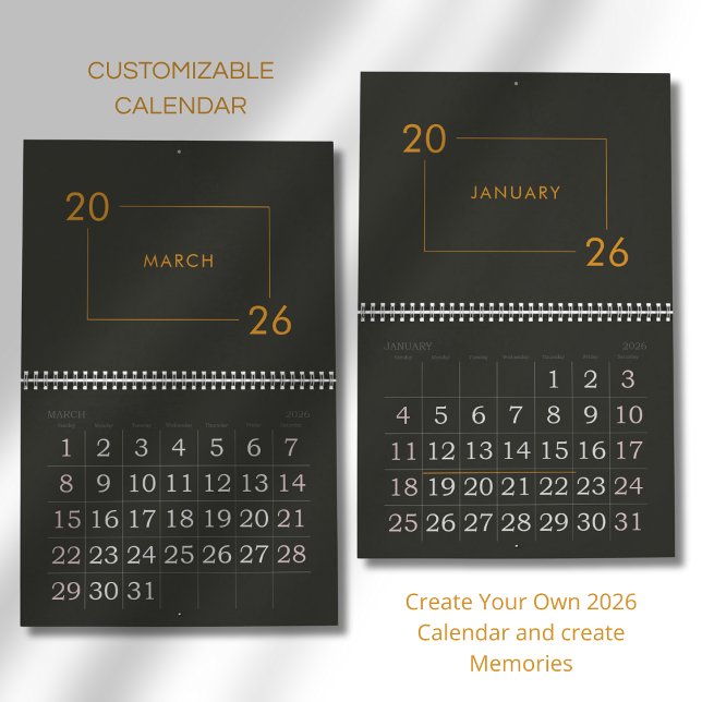 Calendario 2026 Minimalista Moderno Elegante (Subido por el creador)