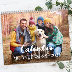 Calendario 2026 Modern Create Your Own Personalizado Family P