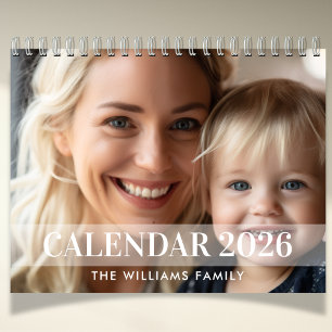 Calendario 2026 Modern Create Your Own Personalizado Family P