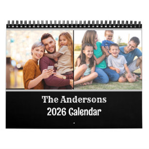 Calendario 2026 Modern Cree su propia familia de Personalizad