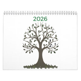 Calendario 2026 Monthly Wall Calendar - Seasonal Minimalist