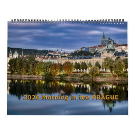 Calendario 2026 Morning in the Prague Calendar