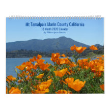 Calendario 2026 Mt Tamalpais California