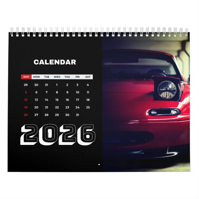 Calendario 2026 MX-5 Miata Calendar (Tapa)