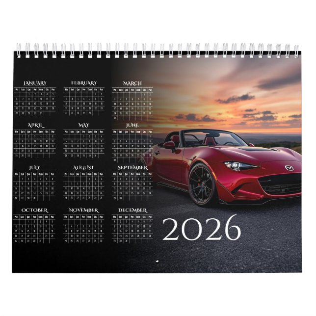 Calendario 2026 MX-5 Miata Vol 2 Calendar (Tapa)