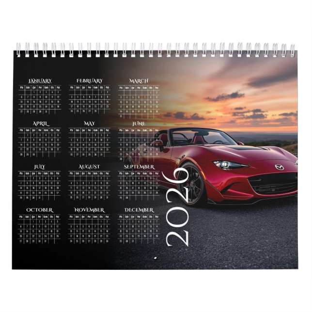 Calendario 2026 MX-5 Miata Vol 2 Calendar (Tapa)