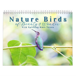 Calendario 2026 Nature Birds with Uplifting Scripture
