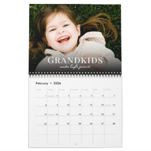 Calendario 2026 Nietos Hacen que la Vida sea Grand Foto Perso