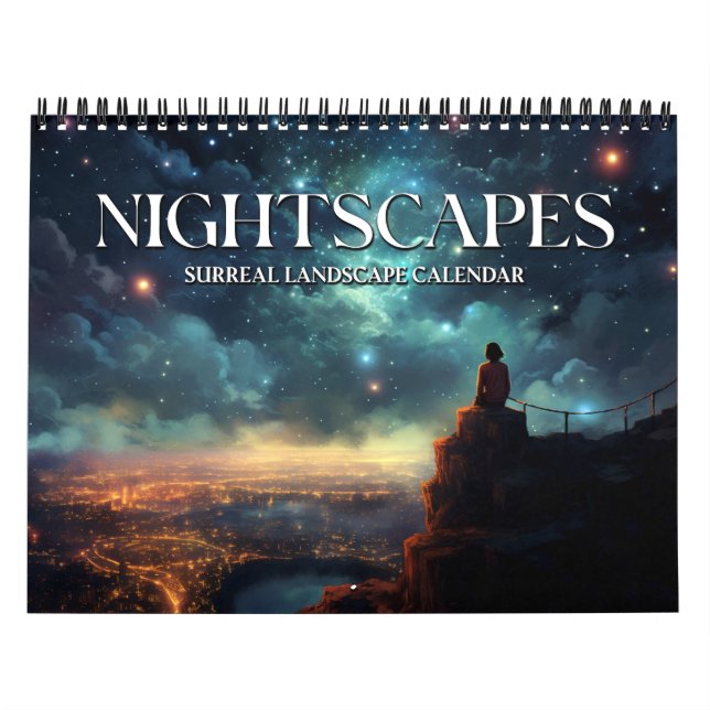 Calendario 2026 Nightscapes 4 Surreal Space Landscape Art (Tapa)
