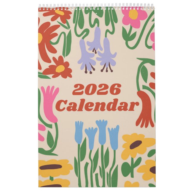 Calendario 2026 One-Page Small Calendar – Clean and Modern (Tapa)