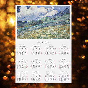 Calendario 2026 Paisaje Francia Vincent Van Gogh