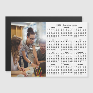 Calendario 2026 Personalizado Imán Foto Empresaria