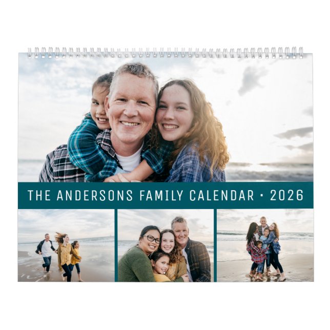 Calendario 2026 Personalized Family Simple Minimalist  (Tapa)
