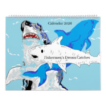 Calendario 2026 Pesadillas de ensueño de los pesca
