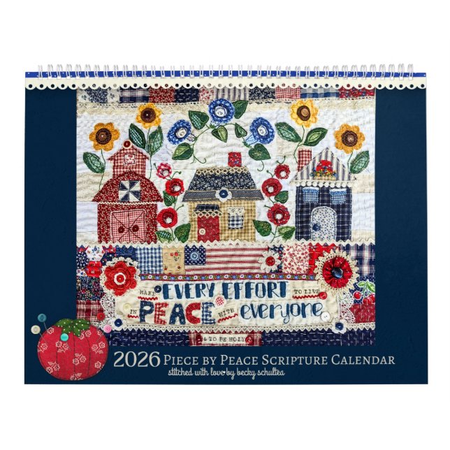 Calendario 2026 Piece by Peace Scripture Calendar (Tapa)