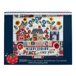 Calendario 2026 Piece by Peace Scripture Calendar