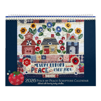 Calendario 2026 Piece by Peace Scripture Calendar